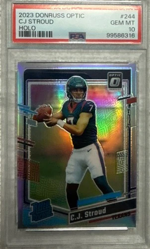2023 Panini Donruss Optic Graded PSA 10 Rated Rookie C.J. Stroud Holo Prizm (RC)