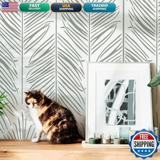 STENCILIT Palm Leaves Wall Stencils Painting - 2 Pack 31x13 In Stencil, Modern