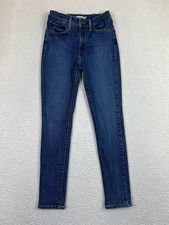 Levis 721 High Rise Skinny Jeans Womens 27 Fits 24x26 Blue Denim Slim Fit