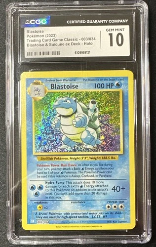 Blastoise (2023) Pokemon TCG Classic - 003/034 Blastoise & Suicune ex Deck Holo