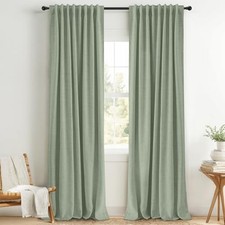 100 Blackout Curtains 90 Inches Length 50"W x 90"L Pack of 2  17 Sage Green
