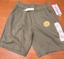Boys Size Small Pull On Shorts Olive Green By Cat  Jack