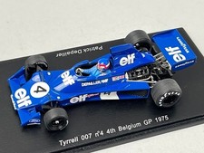 1:43 Spark S1646 Tyrrell 007 Belgian GP 4th 1975 #4 P. Depailler