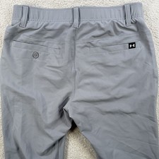 Under Armour Pants Mens 30x32 Grey Performance Golf Match Play Chino Pocket Logo