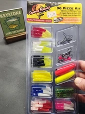 Crappie Magnet 96-Piece Fishing Kit with Jig Heads, Lures, and Floats!