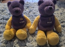 Minnesota Vikings Plush Bears Lot of 2 Culpepper 11 McDaniel 64 NFL