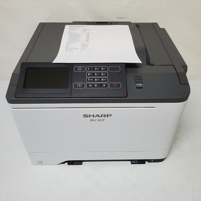 Sharp MX-C407P Color Laser Printer 2.4K Pgs SEE PICS/INFO W/Toner Network