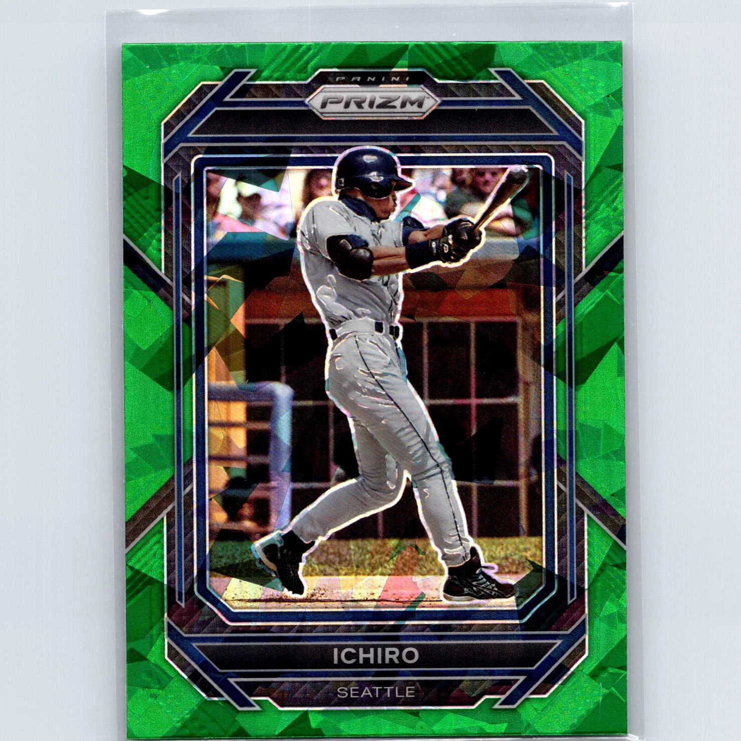 2023 Panini Prizm Ichiro #32 Green Ice Prizm Seattle Mariners