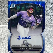 2023 Bowman Chrome Autographs Jesus Bugarin #CPA-JB Blue RayWave Refractor /150 