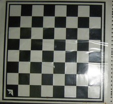 SCACCHIERA DAMA NERO E TRASPARENTE CON APPLICATION 32 X 32 CM Application Tape