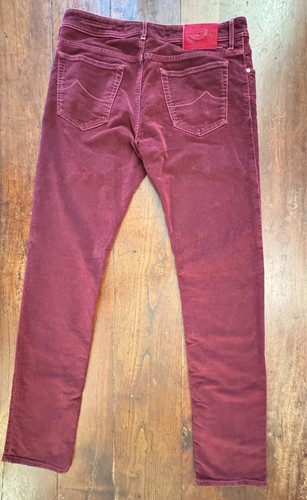 Jacob Cohen, pantaloni in fustagno di cotone+elastan Colore bordeaux Taglia W36 - Picture 5 of 8