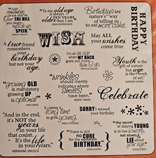 Fiscars MAKE A WISH QUOTES - 22 Clear stamps