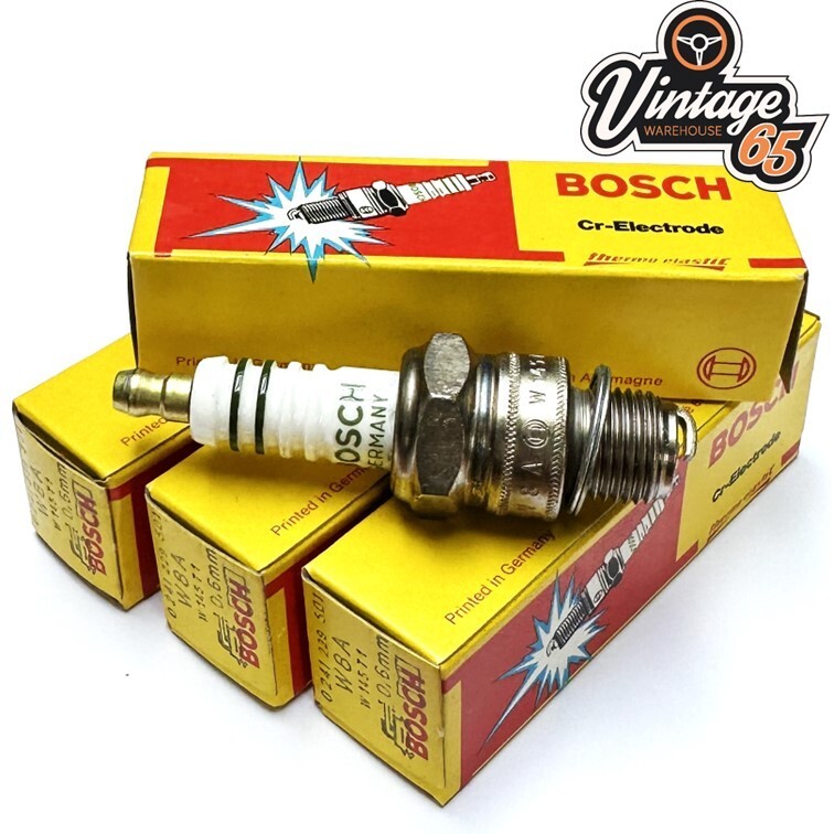 Bosch Germany Genuine NOS W7A Spark Plugs Volkswagen Beetle T1 1960-78 Set Of 4
