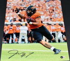 JAYLEN WARREN AUTOGRAPHED OKLAHOMA STATE COWBOYS 16x20 PHOTO BECKETT