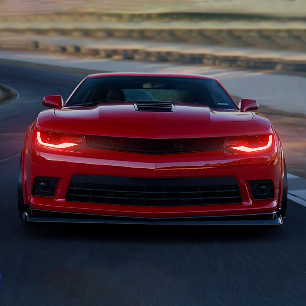 VLAND Headlights w/RGB DRL + LED Bulbs For 2014 2015 Camaro VLAND Headlights w/RGB DRL + LED Bulbs For 2014 2015 Camaro