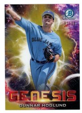 Gunnar Hoglund 2021 Bowman Chrome Draft Baseball Genesis Gold Refractor #07/50
