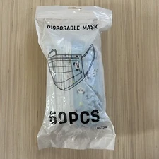 Kids Disposable Panda Bear Face Mask 50 New In Sealed Package