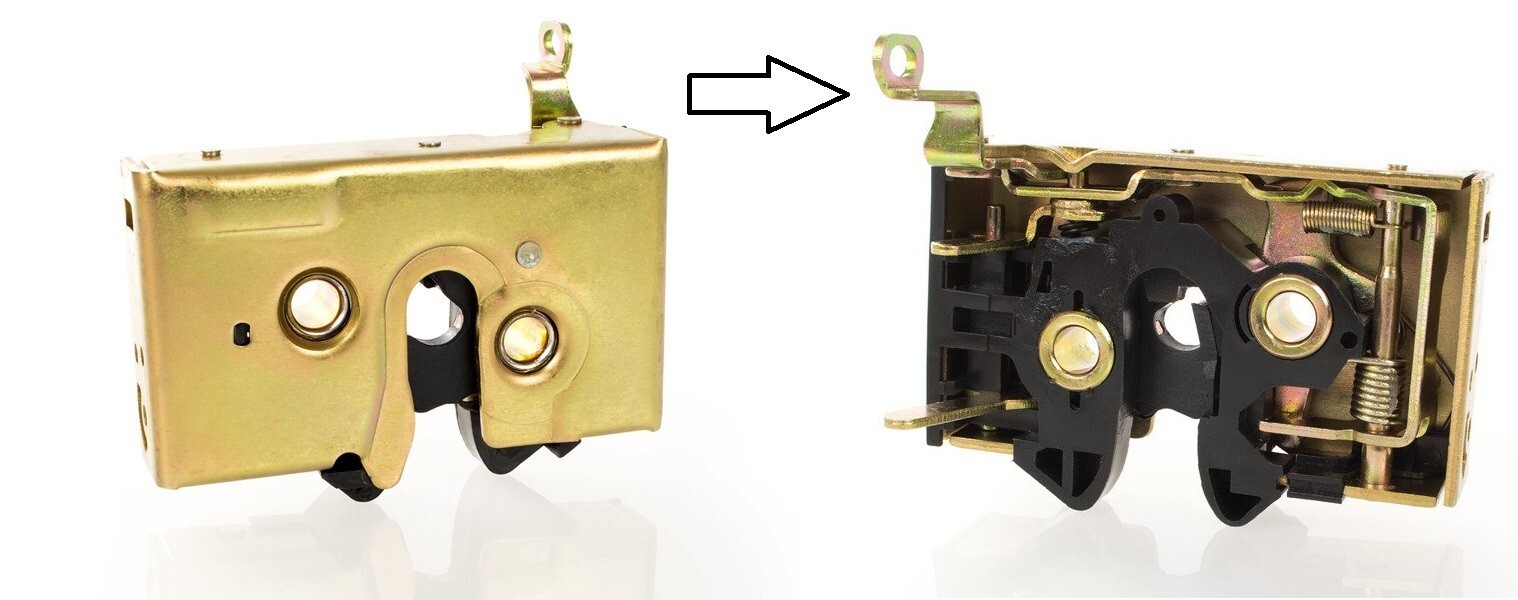 Serrure porte avant gauche Audi 80 B4 pour retrouver un accès fluide au conducteur