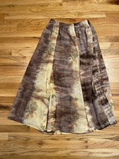 Christie Of California VTG Chiffon-type Skirt - Gorgeous Print! Size 12
