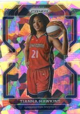 2022 Panini Prizm WNBA TIANNA HAWKINS #66 ICE PRIZM SP MYSTICS