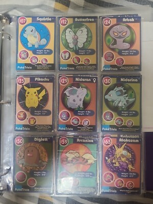 pokemon trivia cards 1998 Pokemon Burger King Cards Pokemon Trivia 33 Card Lot Mewtwo Strikes  Back