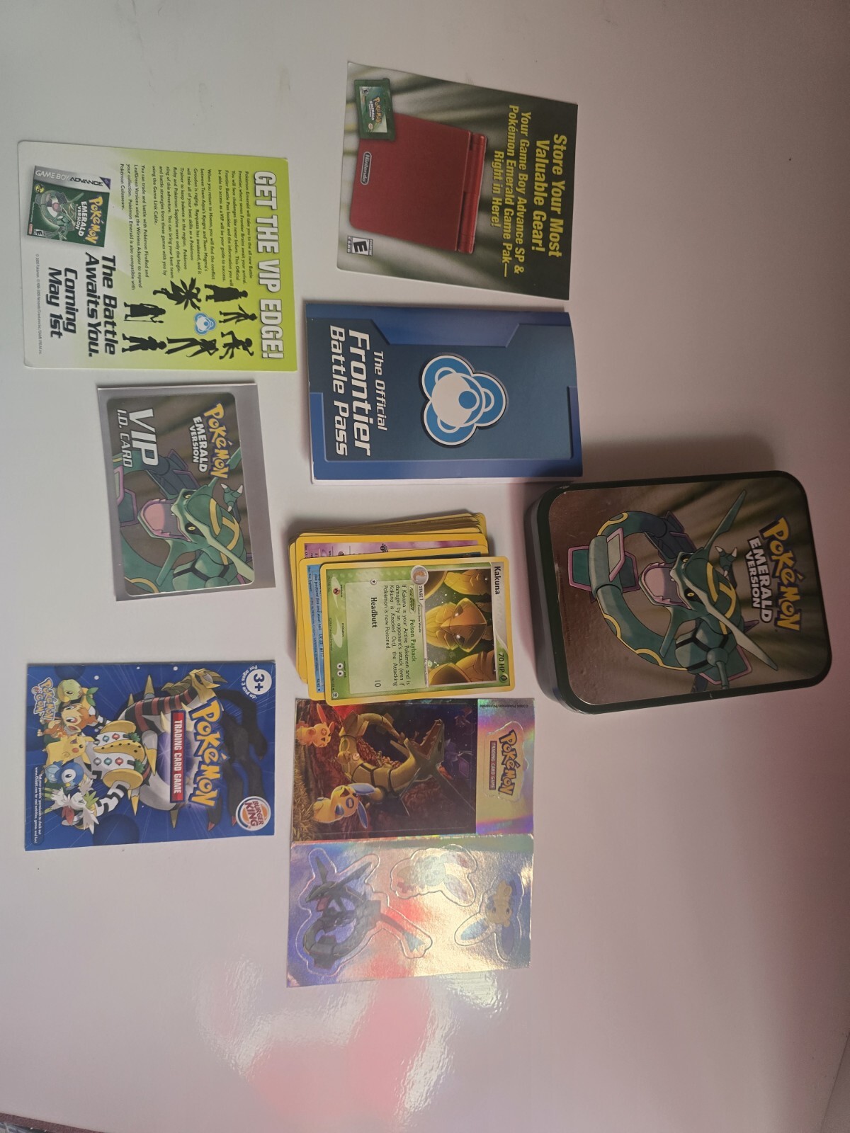 Pokemon Emerald Version Pre Order Collectors Tin Box With VIP Id Card RARE!