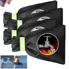 4×Winter Antifreeze Faucet Covers Outdoor Faucet Tap Protective Cover Waterproof