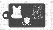 CORGI FACE PAINTING STENCIL dog lovers