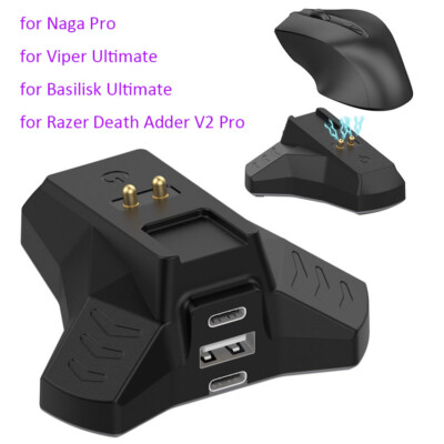 Für Naga Pro/Basilisk Ultimate/Razer Death Adder V2 Pro Maus Ladedock Basis