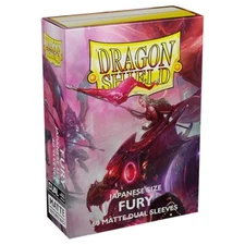 Dragon Shields: 60 Deck Protect Card Sleeves Japanese Matte Dual Fury