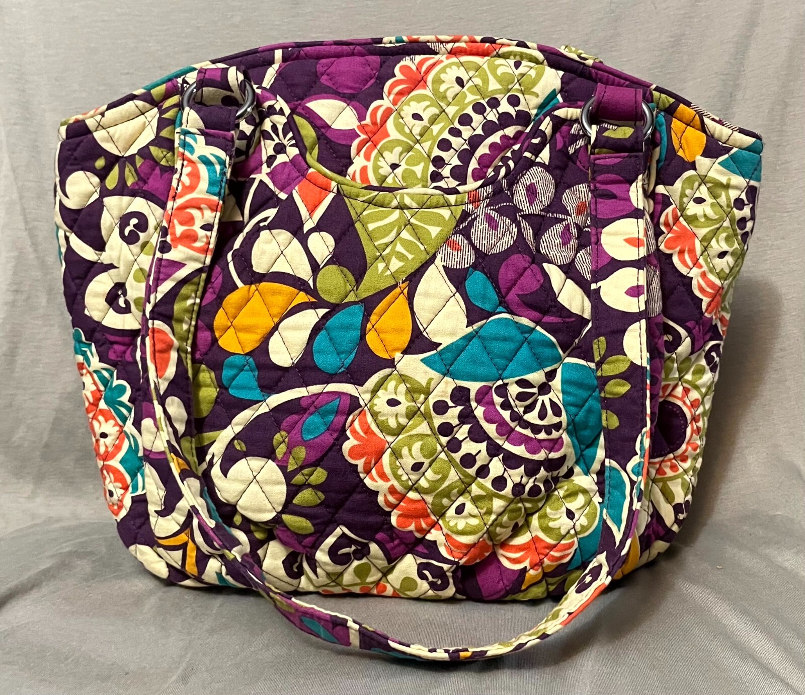Vera Bradley Glenna Shoulder Bag Plum Crazy in EXCELLENT Condition