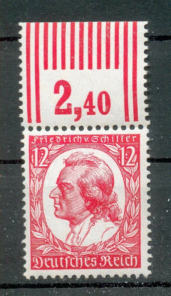 DR-3.Reich 555WOR Upper Edge Fold There, Brand** MNH Post Fresh 76++EUR (G6636