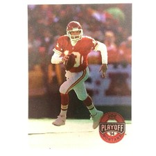 Joe Montana 1994 Playoff Card #1 NFL Kansas City Chiefs