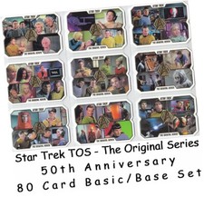 Star Trek TOS The Original Series 50th Anniversary - 80 Card Basic/Base Set 2016