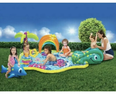 BANZAI JR Banzai Splish Splash Water Park Play Pool Kids Outdoor Local Pickup