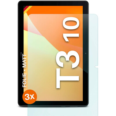 3x Schutzfolie Matt für Huawei MediaPad T3 10 Displayschutz 4H Dünn Anti Reflex