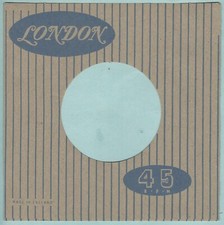 LONDON brown with blue stripe REPRODUCTION RECORD COMPANY SLEEVES pack of 10 