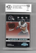 2007 Playoff Contenders Ahman Green Houston Texans #41 086/199 BCCG 10