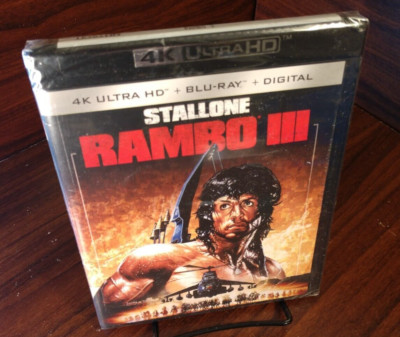 Rambo III (4K UHD+Blu-ray) NEW (Sealed)-Free Shipping with Tracking