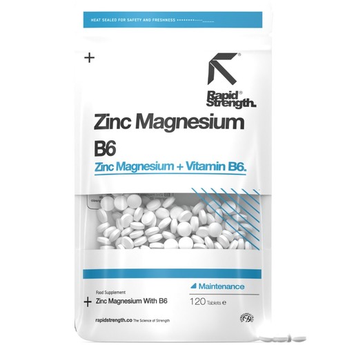 Zink Magnesium mit Vitamin B6 Tabletten Testosteron Muskelfunktion Erholung UK - Bild 1 von 7
