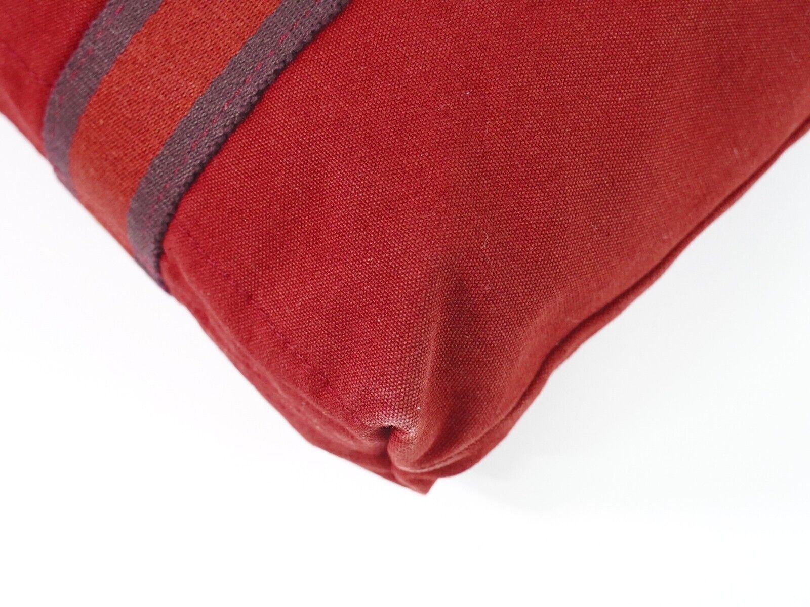 Hermès Fourre Tout Red Canvas Tote Bag Authentic - image 12