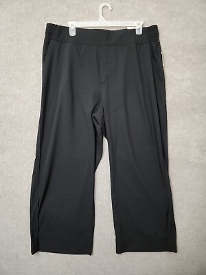Old Navy StretchTech Wide Leg Pants Women XXL Black Lightweight