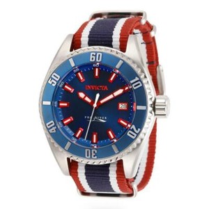 invicta blue strap watch