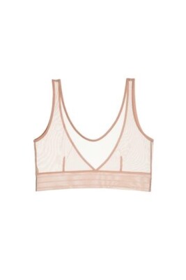 Else 271549 Woman Powder Bare Soft Sporty Bra Size Small