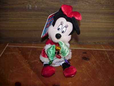 DISNEY MINIE MOUSE WITH CHRISTMAS lights