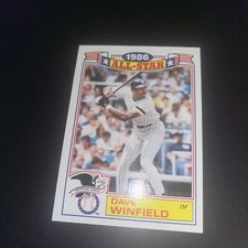1987 Topps All-Star Game Commemorative Set Dave Winfield New York Yankees #17