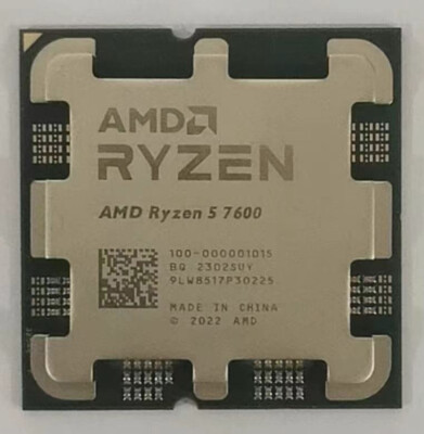 AMD Ryzen 5 7600 R5 7600 AM5 CPU processor 6 core 12T 3.8GHz 65W