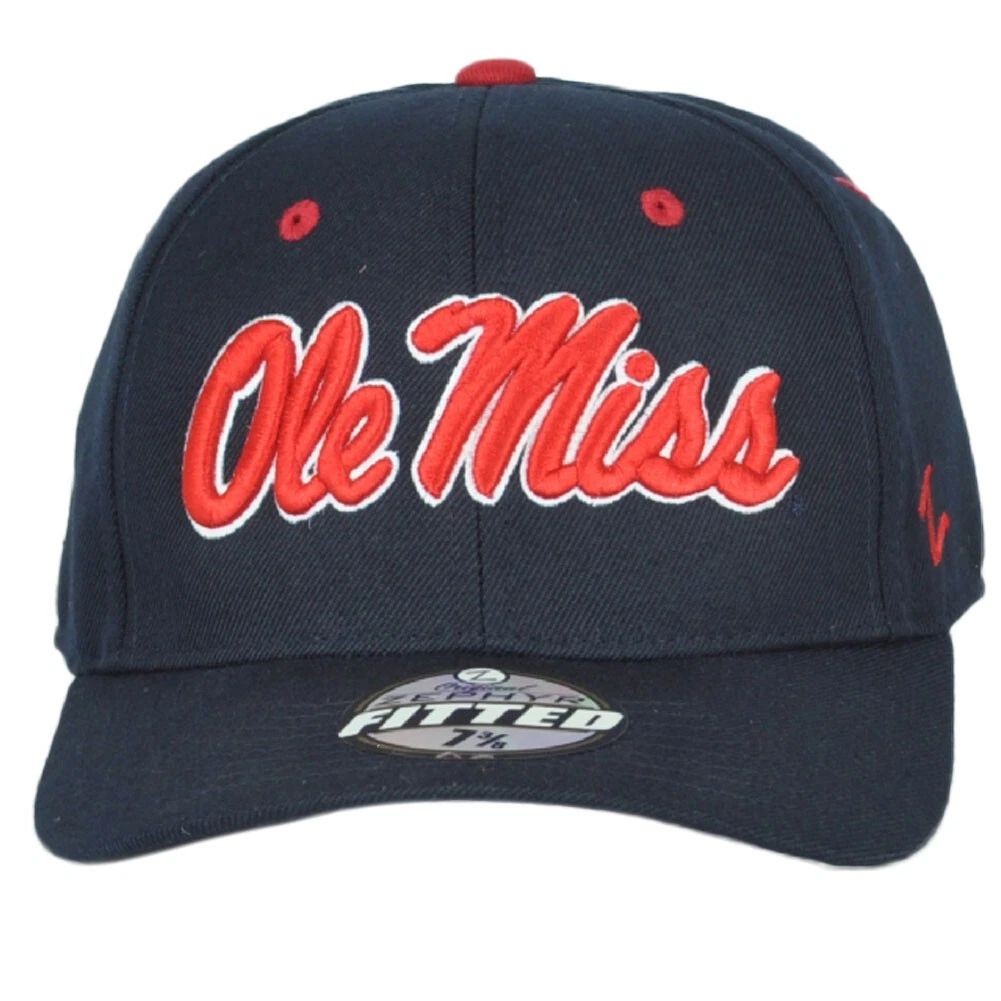Casquette NCAA Zephyr Ole Miss Rebels Noir Snapback Ajustable