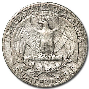 1935 Washington Quarter Good/Fine - Picture 2 of 2
