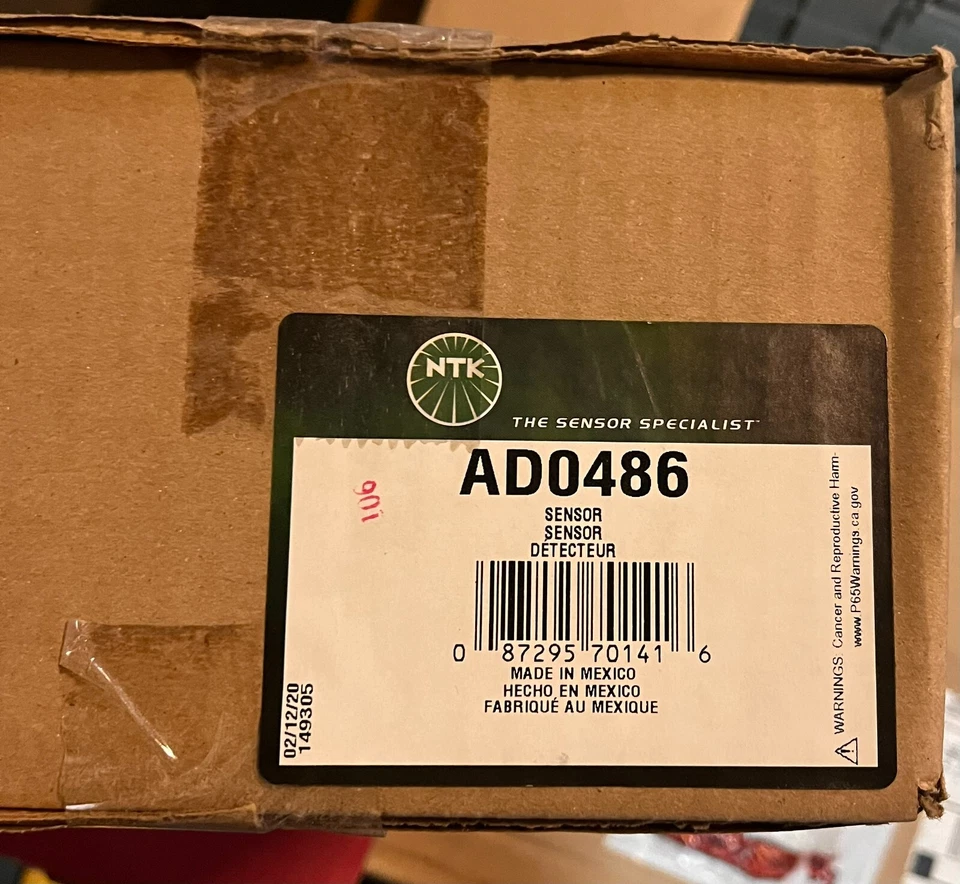 Sensor de pedal acelerador NGK NTK AD0486 para Jeep Patriot Compass SC 2007-2016 Foto 2 de 2